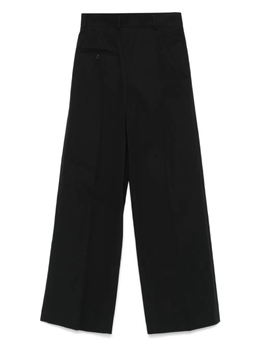 MM6 Maison Margiela: Чёрные брюки 
