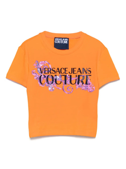 Versace Jeans Couture: Короткий топ 