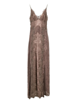 Alberta Ferretti: Кружевное платье 
