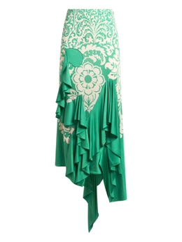 Etro: Зелёная юбка 