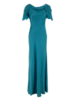 Alberta Ferretti: Атласное платье 