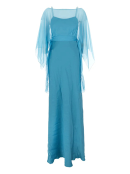 Alberta Ferretti: Многослойное платье 