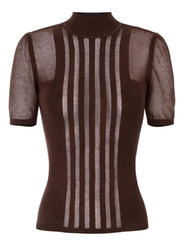 Elisabetta Franchi: Коричневый топ 