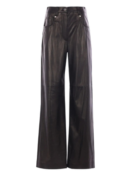 Brunello Cucinelli: Кожаные брюки 