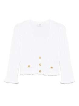 Elisabetta Franchi: Белый кардиган 