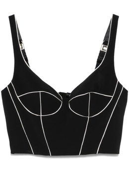 Elisabetta Franchi: Чёрный топ 