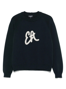 Emporio Armani: Синий свитер 