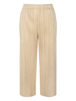 Pleats Please Issey Miyake: Двухцветные брюки 