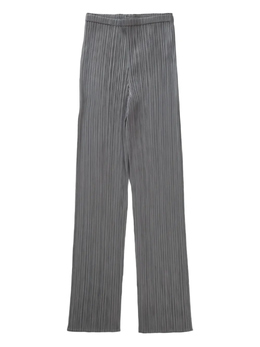Pleats Please Issey Miyake: Серые брюки 