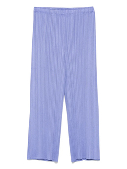 Pleats Please Issey Miyake: Синие брюки 