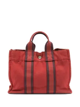 Hermès Pre-Owned: Красная сумка-шоппер 