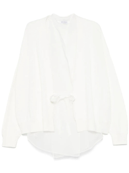 Brunello Cucinelli: Белый кардиган  Monili