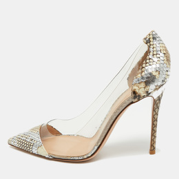 Gianvito Rossi: Бежевые туфли  Plexi