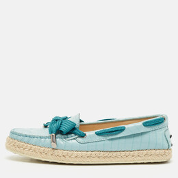 Tod's: Голубые мокасины 