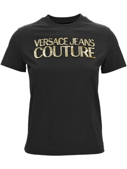 Versace Jeans Couture: Чёрная футболка 