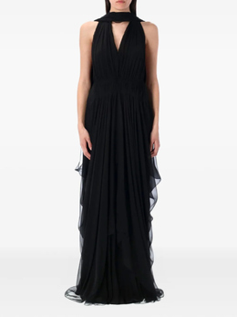 Alberta Ferretti: Длинное платье 