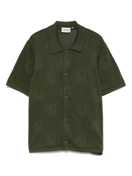 Carhartt WIP: Зелёная рубашка 