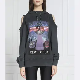 Versace: Чёрная толстовка 