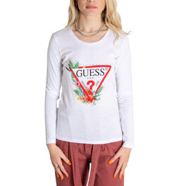 GUESS: Белая футболка 