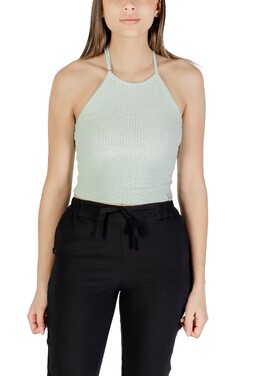 Calvin Klein Jeans: Зелёный топ 