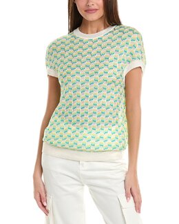 M Missoni: Зелёный топ 
