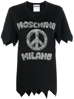 Moschino: Чёрная футболка 