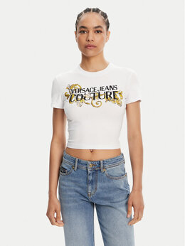 Versace Jeans Couture: Обтягивающая футболка 