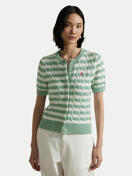 Polo Ralph Lauren: Зелёный кардиган 