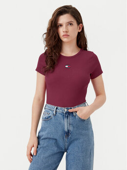 Tommy Jeans: Обтягивающая футболка 