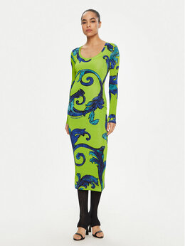 Versace Jeans Couture: Зелёное платье 