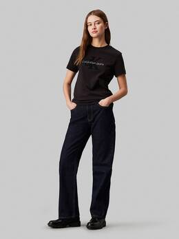 Calvin Klein Jeans: Чёрная футболка 