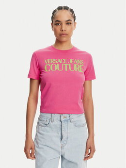 Versace Jeans Couture: Розовая футболка 