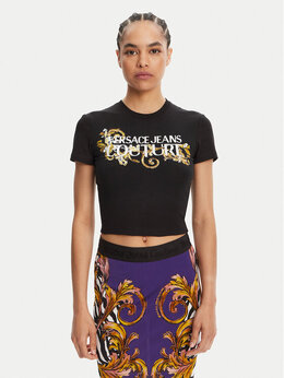 Versace Jeans Couture: Обтягивающая футболка 