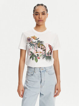 Just Cavalli: Белая футболка 