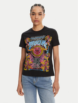 Versace Jeans Couture: Чёрная футболка 
