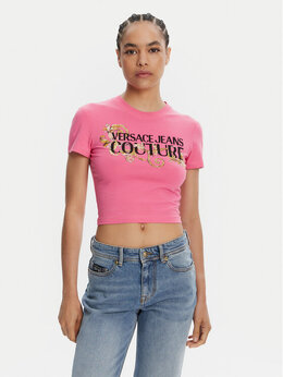 Versace Jeans Couture: Обтягивающая футболка 