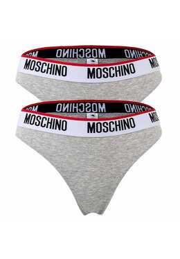Moschino: Серые трусы 