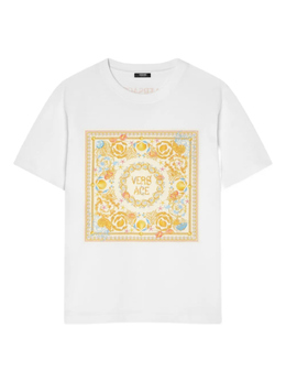 Versace: Футболка с принтом 