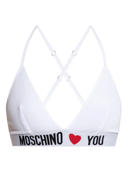 Moschino: Белый бюстгальтер 