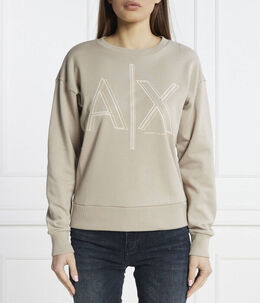 Armani Exchange: Жёлтый свитер 