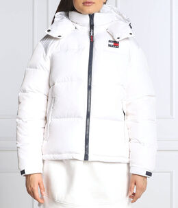 Tommy Jeans: Белый пуховик 