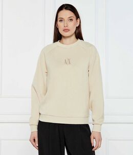 Armani Exchange: Жёлтый свитер 