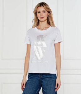 Armani Exchange: Белая футболка 