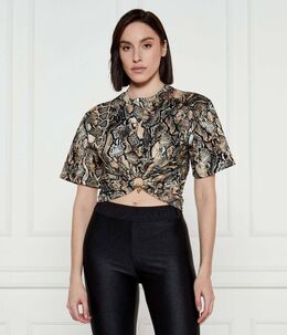 Just Cavalli: Коричневая блуза 