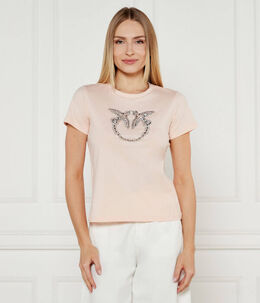 Pinko: Розовая футболка 