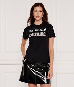 Versace Jeans Couture: Чёрная футболка 