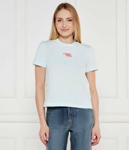 Calvin Klein Jeans: Голубая футболка 