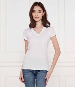 Armani Exchange: Белая футболка 