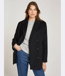Calvin Klein: Чёрное пальто 