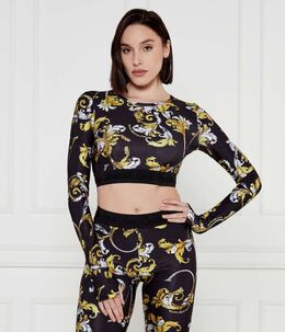 Versace Jeans Couture: Чёрная блуза 